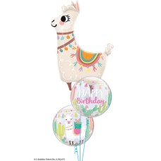 Llama Bubble Happy Birthday